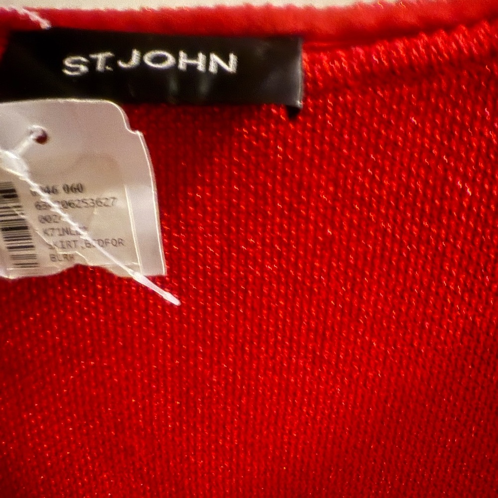 St. John Red Skirt